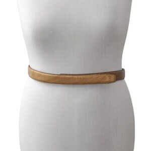 Terry Stack Italian Leather Tan Snake Pattern Belt Size L